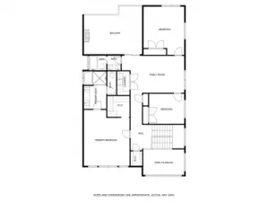 Upper level floor plan