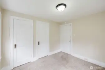 Second bedroom with double closets.