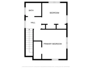 Upper-level floor plan.