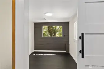 The office is a bonus with its views to the southwest and barn door for privacy