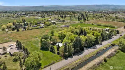 Stunning, private, setting with well cared for variety of trees