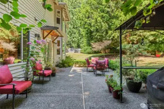 Enjoy this lovely outdoor living space!  Space to entertain or just relax!