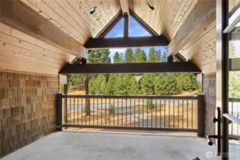 Deck off bonus room upstairs