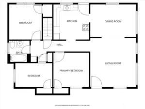 Upper-level floor plan.
