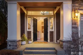 Elegant entry for you and your guests.