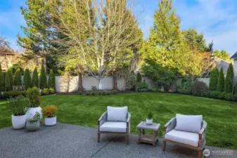 The backyard is sublime- one of the largest in the neighborhood.