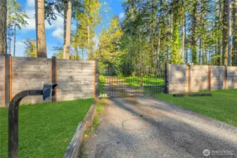 Gated Entrance. Home is approximately 500 feet back.