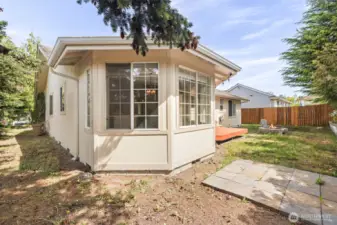 Southwest corner of Backyard