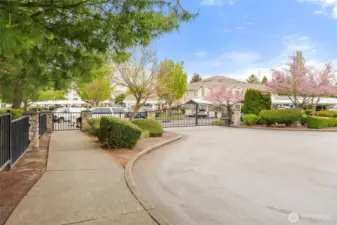 Gated entry of the complex