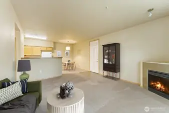 Virtually staged.