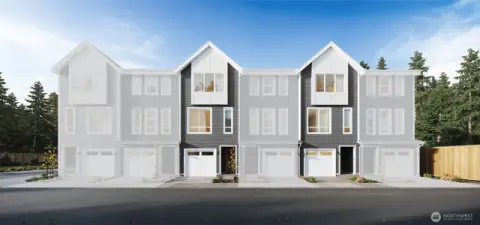 IMAGE IS A RENDERING Photographs are for illustrative purposes only. Features, finishes, interior/exterior colors, landscaping and floorplan shown may vary from actual homes built.
