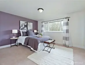 Primary bedroom with 3/4 bath