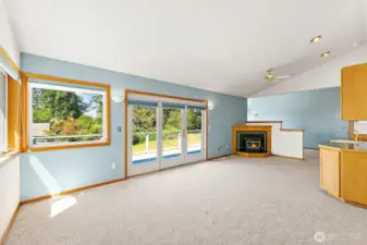 Another Primary View with Pellet Stove Too!
