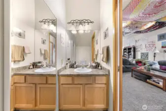Half bathroom on the main floor