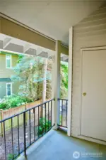 Patio adjacent to dining area