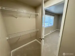 Primary bedroom walk n closet