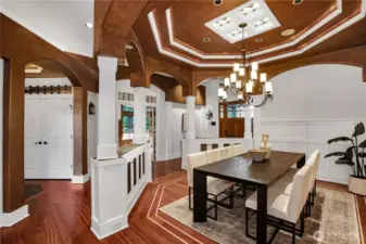 Formal Dining Room is AMAZING!! Cherry Hardwood floors throughout the living areas.