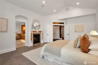 Great Primary Suite with 2-sided fireplace!