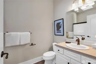 3/4 Bath with full sized shower in the Pool/Guest House.
