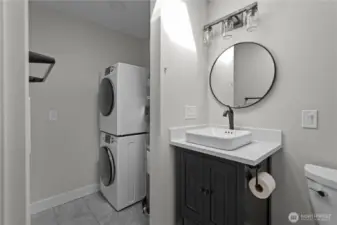 Utility room attached to the bathroom