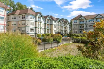 view of the condos from the clubhouse