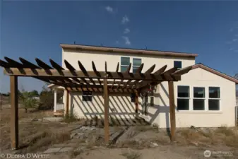 Rear patio area
