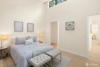 Bedroom #2 - Plenty of space for large bed and storage.