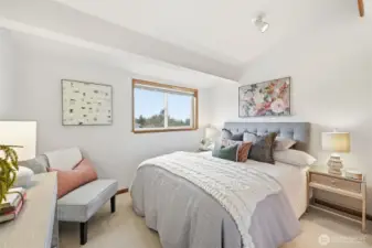 1 of 3 bedrooms upstairs