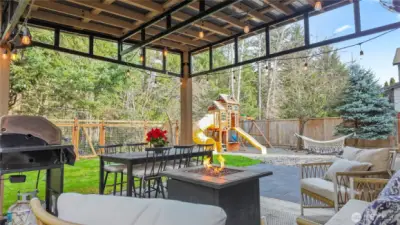 Playground can stay for your family to enjoy!