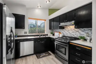 Gas cooking and kitchen updates.