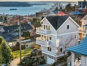 Prime Seattle location with wonderful outdoor spaces, including decks from the living and primary suite to enjoy the views.