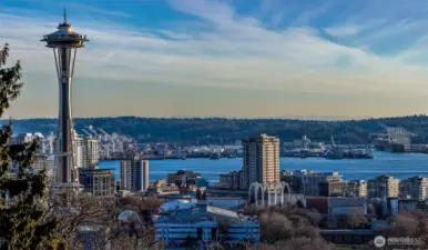 Magical views of Seattle from this house on Queen Anne.
