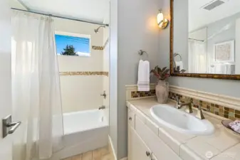 Full bath on main floor.