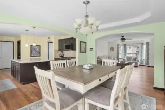 Nice Flow From the Kitchen to the Dining Room to the Living Room.