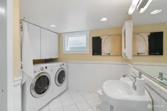 Full size side-by-side LG washer and dryer