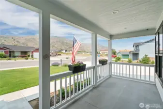 Front porch with great views!
