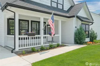 Sit on the covered porch and take in the views!