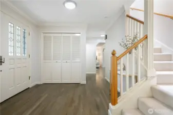 Spacious, bright and inviting home's entryway