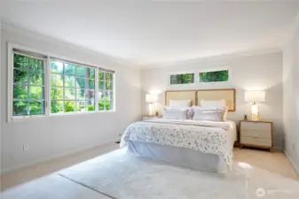 Bright and spacious master bedroom