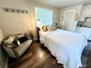 for a side chair, a bed