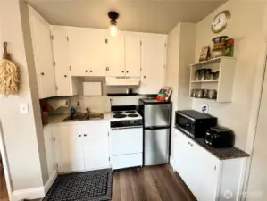 and a full kitchen