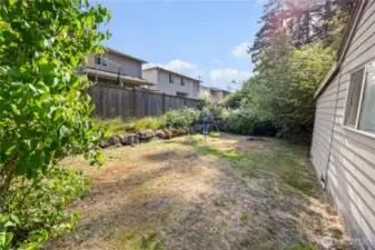 side yard off of Unit C
