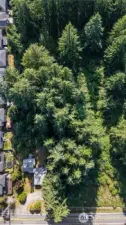 secluded and private lot has electric hookups for RV parking