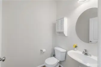 1/2 bathroom.