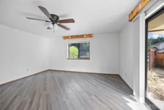 Family room off kitchen