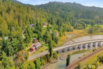 Nestled along the edge of historic Chuckanut Drive