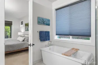 Anyone care to relax in this sumptuous soaking tub?