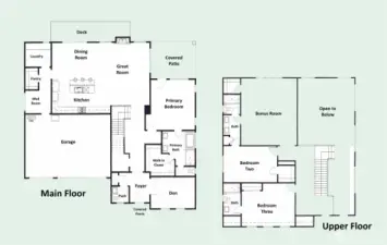 A full sized set of architectural drawings are on site, as is the Homeowner's Binder that the builder provided, inspection report and house records.
