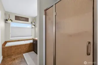 Primary with separate shower