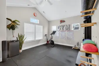 Bedroom #3 Currently used as home gym